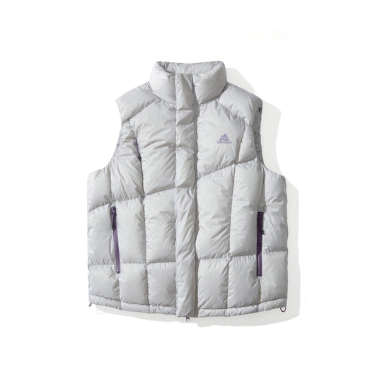 “ Flying Cable” Down Vest - Glacier white