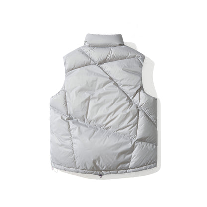 “ Flying Cable” Down Vest - Glacier white